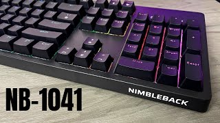 LTC NB1041 Nimbleback 104 Keys Mechanical Keyboard Review Unboxing amp Sound Test [upl. by Clementis805]