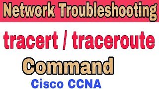 CCNA Network Troubleshooting  Traceroute Tracert Command in HindiUrdu [upl. by Calhoun104]