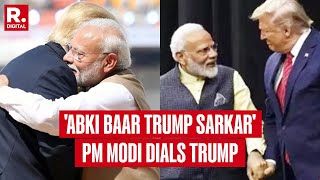 Abki Baar Trump Sarkar PM Modi Dials His Friend After Trumps Historic Win [upl. by Dirk]