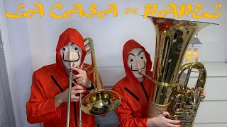 La Casa de Papel Soundtrack Cecilia Krull  My Life Is Going On  Double Brass Trombone Tuba Cover [upl. by Tann]