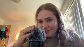 ASMR fluffy mic touching ✨ brain massage rambles gentle sounds [upl. by Ellerud917]