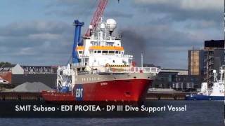 Boskalis Offshore SMIT Subsea DSV operation  EDT Protea [upl. by Avirt]