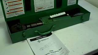 Greenlee 1990 Dieless Hydraulic Crimp Tool Crimper [upl. by Tilla]