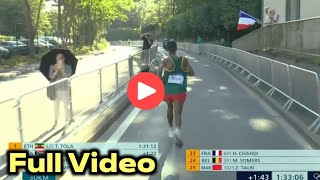 Tamirat Tola wins Mens Marathon Olympics Paris 2024 for Ethiopia Gold beating Bashir Abdi Silver [upl. by Idnir]