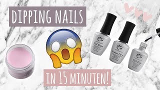 😍 DIP POWDER  ZELF ACRYL NAGELS ZETTEN  15 MIN 😱 [upl. by Anidal]