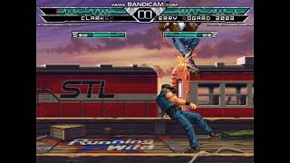 KOF MUGEN  Crazy Clark Still ClarkEX CPU VS Terry Bogard 2003 REAL PLAY  The bullfight [upl. by Paske]