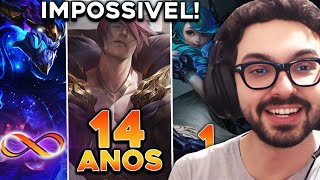 A IDADE DE CADA CAMPEÃO DO LEAGUE OF LEGENDS  MYLON REACT [upl. by Aienahs294]