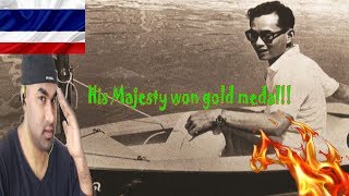 His Majesty King BHUMIBOL ADULYADEJ as a sportsman  INDIAN REACTION TO THAILAND VIDEO [upl. by Nnalatsyrc]