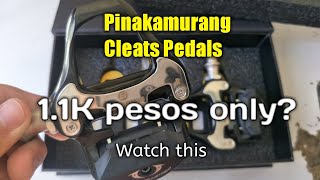 Pinakamurang Cleats Pedal  Budget Cleats Pedal  ROCKBROS Cleats Pedal  Specs and Weight [upl. by Lydell]