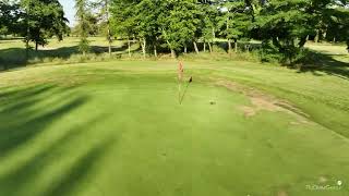 Golf de lIle Fleurie drone aerial video Ile Fleurie Hole01 [upl. by Dranal892]