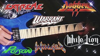 80s HAIR METAL Intros poison Dokken Extreme whitelion winger warrant hairmetal The80sKid [upl. by Marston]