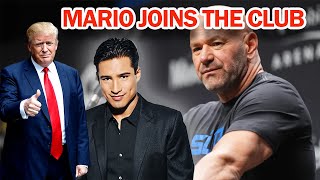 Internet Triggered by Mario Lopez Walking with Trump at UFC [upl. by Reitrac962]