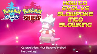 Pokémon Sword and Shield  How to evolve Slowpoke into Slowking [upl. by Halley]