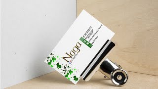 Professional Business Card Design  Photoshop Tutorial  naga studio [upl. by Heger]