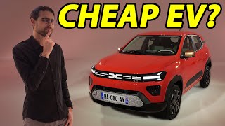 The most affordable EV New Dacia Spring reveal REVIEW [upl. by Leonsis268]