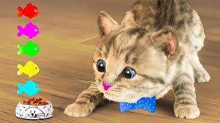 CARTOON LITTLE KITTEN ADVENTURE  FUNNY CAT AND SUPER FUN PET CARE GAMES [upl. by Macegan413]