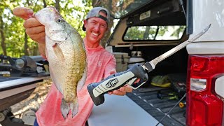 Summer Crappie Fish Dip Catch amp Cook [upl. by Jaddo]