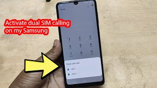 How to enable dual sim calling ask for sim 1 sim 2 Samsung [upl. by Rosenfeld41]