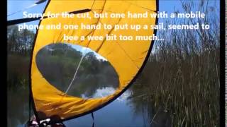 BIC kayak sail on Nortik Scubi 1 [upl. by Calvin190]