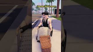 FAKİR KIZ SAKAT ADAMA YARDIM EDİYOR P1 roblox brookhavenrp viral trend viralvideos shorts [upl. by Grega657]