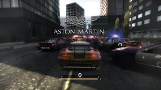 how long aston martin can survive against 1000 cops  Need for speed most wanted [upl. by Noletta888]