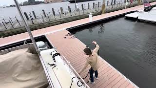 Training new boater on a 48’ Sabre in Norfolk Virginia [upl. by Herrah]