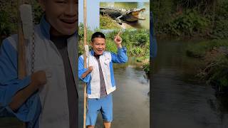 🐊 crocodile fishing 🤣🤣 [upl. by Htebi]