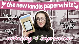 The New Kindle Paperwhite 12th Gen Unboxing and Honest Review  Comparison to 11th Gen Paperwhite [upl. by Znieh]