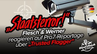 „Staatsterror“ – Flesch amp Werner reagieren auf Pro7Reportage über „Trusted Flagger“ [upl. by Nnaarual]