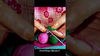 Crochet Lace🍇 handmade diy crochet shorts ytshorts youtube 1st like MumandMiniMakers [upl. by Ramat]