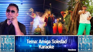 Amiga Soledad karaoke Merengue En Vivo La Gran Banda [upl. by Ityak]