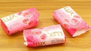 recycling lux soap packet reuse idea  Best out of waste  Waste material craft idea [upl. by Dnalyk873]