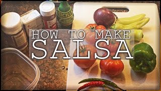 How To Make Salsa  Healthy Homemade Salsa Recipe Fresh Tomatoes [upl. by Nnailuj]