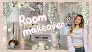 AESTHETIC ROOM MAKEOVER ♡ pinterest inspired ✧･ﾟ ✧･ﾟ [upl. by Kinchen139]