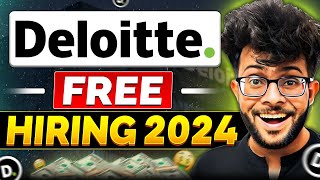 Deloitte OFF Campus FREE Hiring 2024 👨‍💻✅  Eligibility  Paper Pattern  Registration Process [upl. by Blumenthal582]