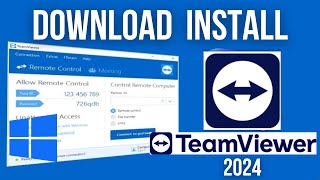 How to Download TeamViewer in Windows 11 10 2024  Download TeamViewer in Laptop PC [upl. by Assirod]