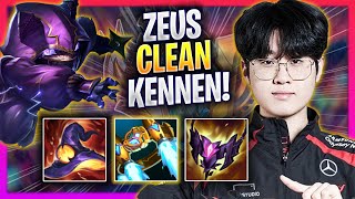 ZEUS IS SUPER CLEAN WITH KENNEN  T1 Zeus Plays Kennen TOP vs Kayle  Season 2024 [upl. by Jorrie]