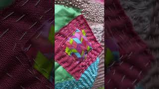 Slow Stitched Mini Improv Quilt [upl. by Ginelle564]