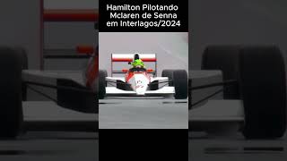 ► Lewis Hamilton Pilotando a Mclaren de Ayrton Senna em Interlagos 2024 [upl. by Culliton]