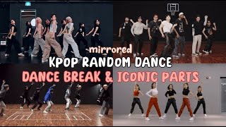 MIRRORED KPOP RANDOM DANCE  DANCE BREAK amp ICONIC PARTS [upl. by Asyal]