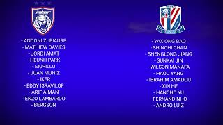 LIVE JOHOR DT vs SHANGHAI SHENHUA  AFC CHAMPIONS ELITE 2024  LIVE JDT  JDT LIVE [upl. by Amer]