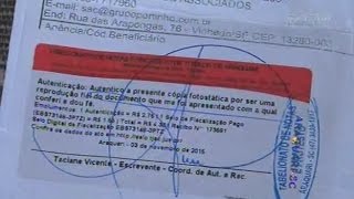 Mesmo com fatura paga em lotérica doméstica de Joinville recebe notificação de financeira [upl. by Melc615]