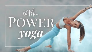 Power Yoga Vinyasa Flow  kraftvoller 60 Min Yoga Flow 🔥🍑 [upl. by Lomasi]