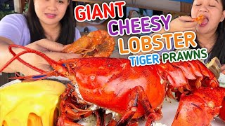 GIANT CHEESY LOBSTER TIGER PRAWNS GRILLED TUNA By Dingalan Seafood Restaurant Tagaytay Branch [upl. by Cooperstein455]