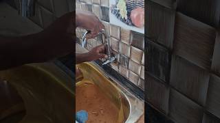 Sink tap installation  construction shortsfeed skills installation amazing motivation [upl. by Bergerac]