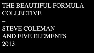 THE BEAUTIFUL FORMULA COLLECTIVE – STEVE COLEMAN AND FIVE ELEMENTS  MUNICH 2013 [upl. by Arriec]