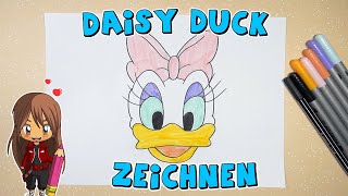 Daisy Duck einfach malen für Kinder  ab 8 Jahren  Malen mit Evi  deutsch [upl. by Iliam]