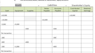 Accounting Process Step 1 Transaction Analysis  WorldWide Webster [upl. by Auhsot112]