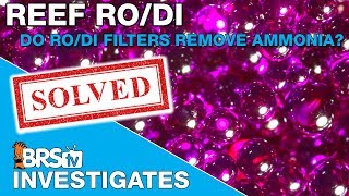 Do any of the RODI filter stages remove ammonia  BRStv Investigates [upl. by Trabue]