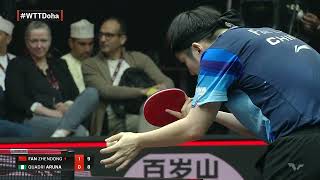 FULL MATCH  Quadri ARUNA vs FAN Zhendong  MS QF  WTTDoha 2023 [upl. by Trill300]